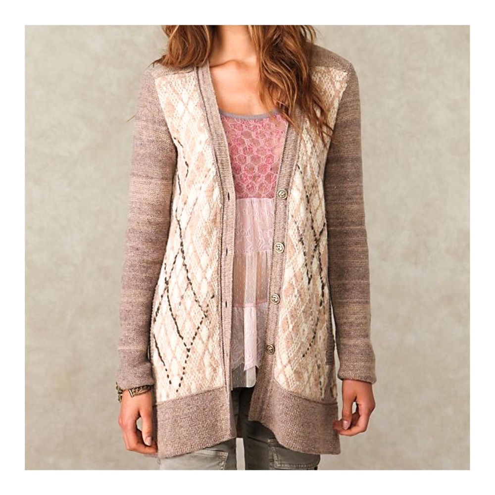 FREE PEOPLE Foxtrot Oversized Cardigan Sweater M - Picture 1 of 8